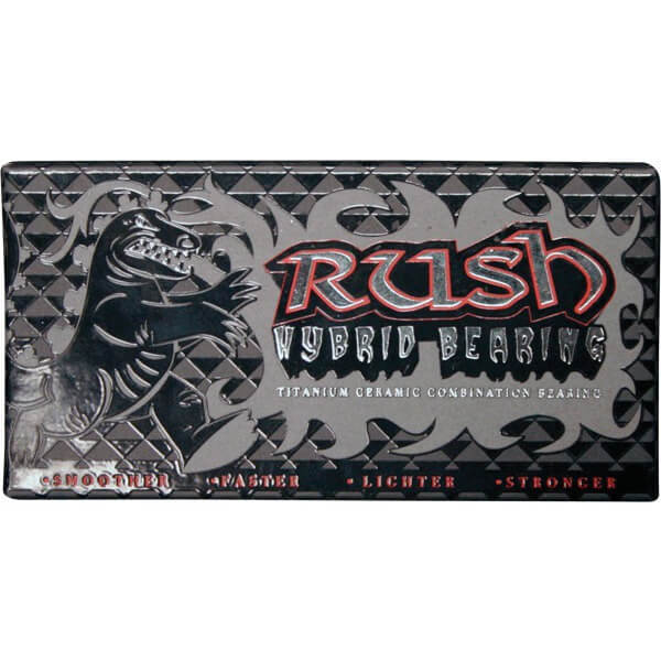 Rush Skateboard Bearings 8mm Hybrid ABEC 3 Skateboard Bearings
