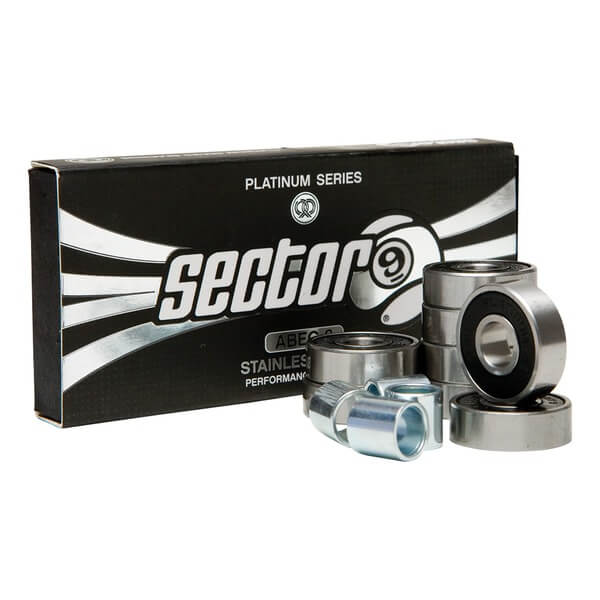 Sector 9 Platinum ABEC 9 Skateboard Bearings