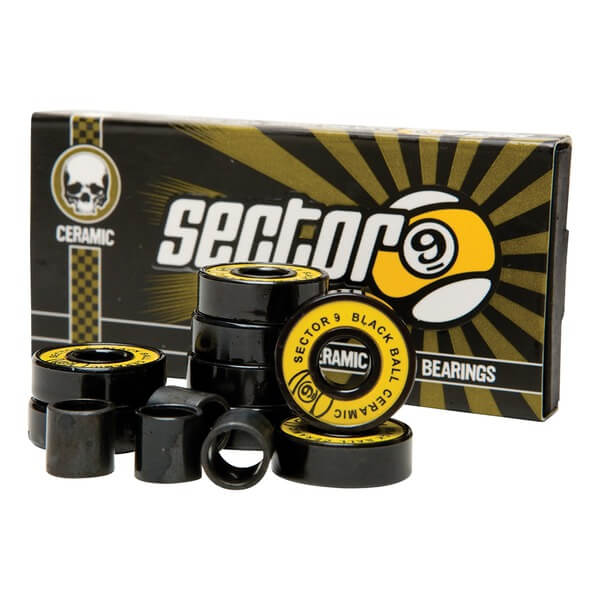 Sector 9 Black Ball Ceramic Race Bearings