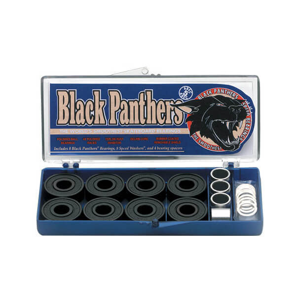 Shortys Skateboards 8mm Black Panther ABEC 5 Skateboard Bearings