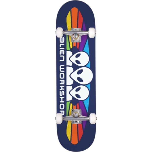 Alien Workshop Skateboards Spectrum Navy Mid Complete Skateboards - 7.5" x 31.6"