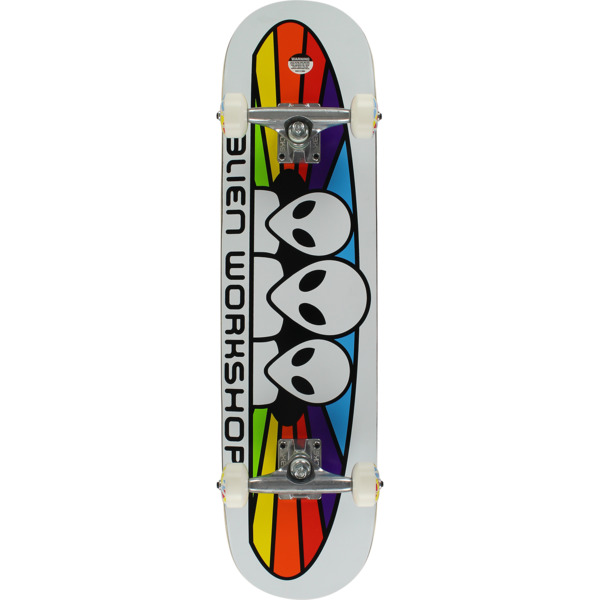 Alien Workshop Skateboards Spectrum White Complete Skateboard - 7.75" x 31.5"