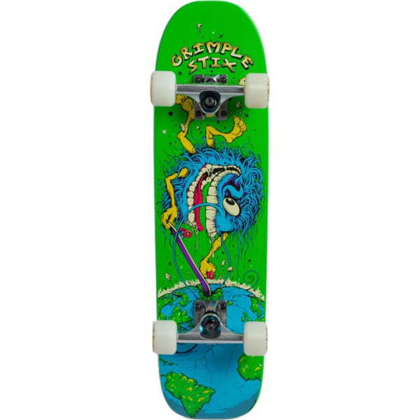 Anti Hero Skateboards Grimple Spacewalker Green Complete Skateboard - 7.35" x 27.67"