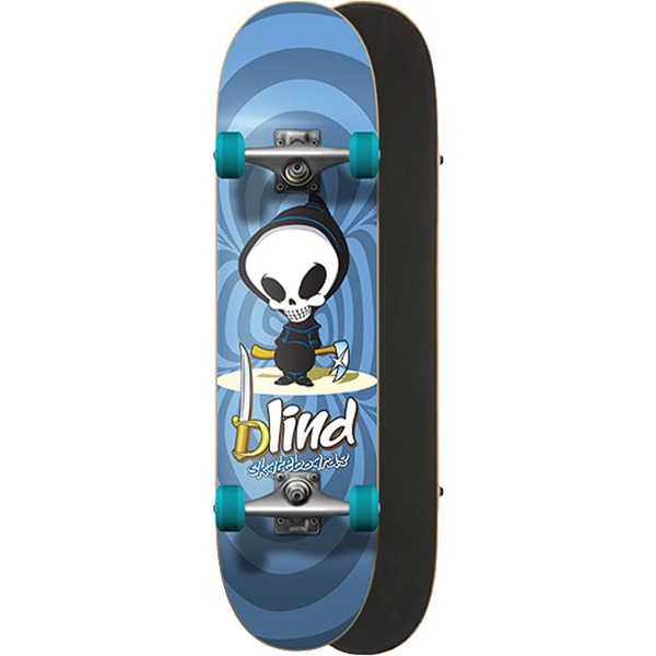 Blind Skateboards Saber Mini Complete Skateboard - Soft Top Griptape - 7.25" x 29.8"