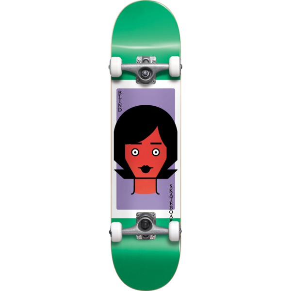 Blind Skateboards Girl Doll 2 Green Complete Skateboard First Push - 8" x 31.6"