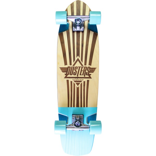 Dusters California Skateboards Keen Retro Frame Teal Cruiser Complete Skateboard - 8.25" x 31"