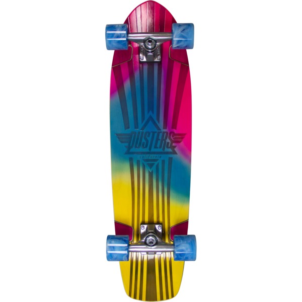 Dusters California Skateboards Keen Retro Fades Blue / Pink Cruiser Complete Skateboard - 8.75" x 31"