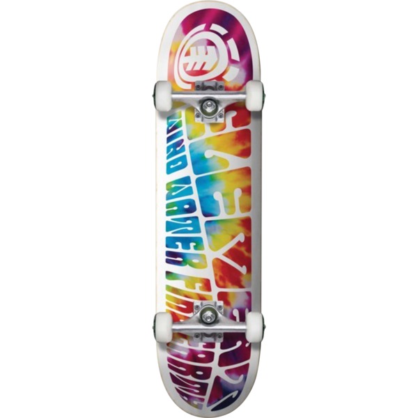 Element Skateboards Trip Out White / Tie Dye Complete Skateboard - 7.75" x 31.875"