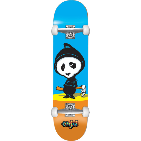 Enjoi Skateboards Creeper Blue / Orange Mini Complete Skateboard - 7 x