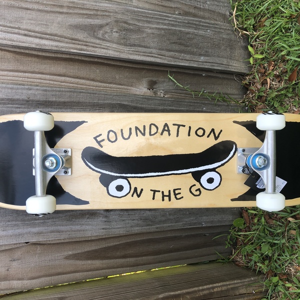 Foundation Skateboards On The Go Natural / Black Complete Skateboard 7.75 x 31.75 Warehouse