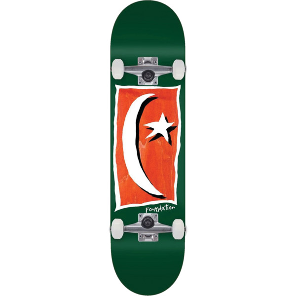 Foundation Skateboards Star & Moon V2 Green Complete Skateboard - 8.13" x 31.63"