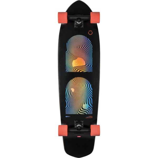 Globe Skateboards Blazer XL Black / Orange Cruiser Complete Skateboard - 9.75" x 36.25"