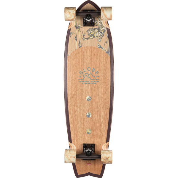 Globe Skateboards Chromantic White Oak / Jaguar Cruiser Complete Skateboard - 9.5" x 33"