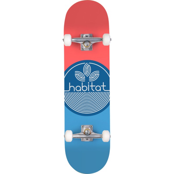 Habitat Skateboards Leaf Dot Blue Complete Skateboard - 7.75" x 31.625"