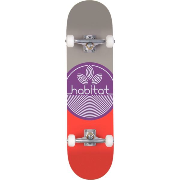 Habitat Skateboards Leaf Dot Purple Complete Skateboard - 8" x 31.625"