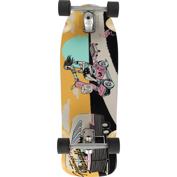 Hamboards Skateboards Burst Flow Rida Surfskate - 10" x 32"