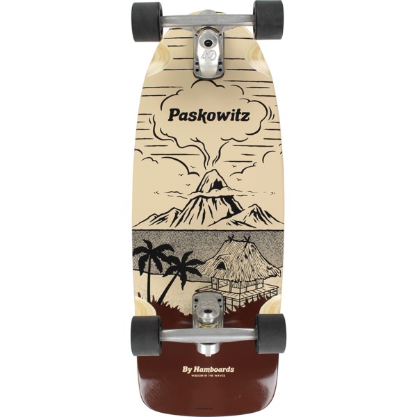 Hamboards Skateboards Paskowtiz Hut Island Surfskate - 11" x 30"