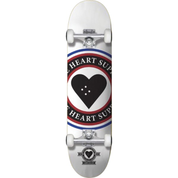 The Heart Supply Skateboards Insignia White Complete Skateboard - 8.25" x 32"