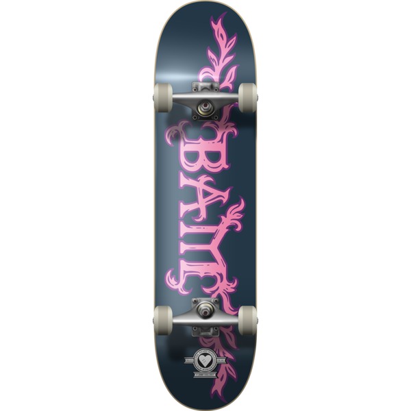 The Heart Supply Bam Margera Growth Blue / Pink Mid Complete Skateboards - 7.5" x 31"