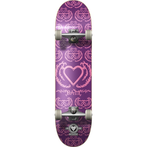 The Heart Supply Bam Margera United Purple / Pink Complete Skateboard - 7.75" x 31.5"
