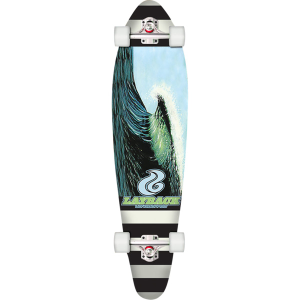 Layback Longboards New Wave Longboard Complete Skateboard 9.75 x 38