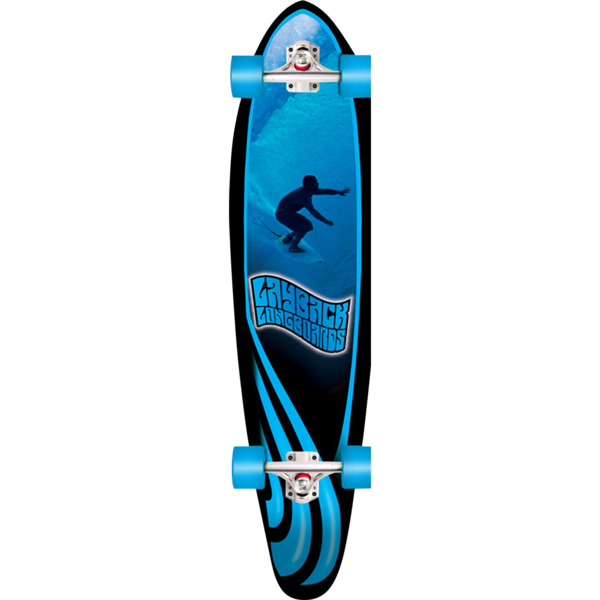 Layback Longboards Slotted Longboard Complete Skateboard - 9.75" x 40"