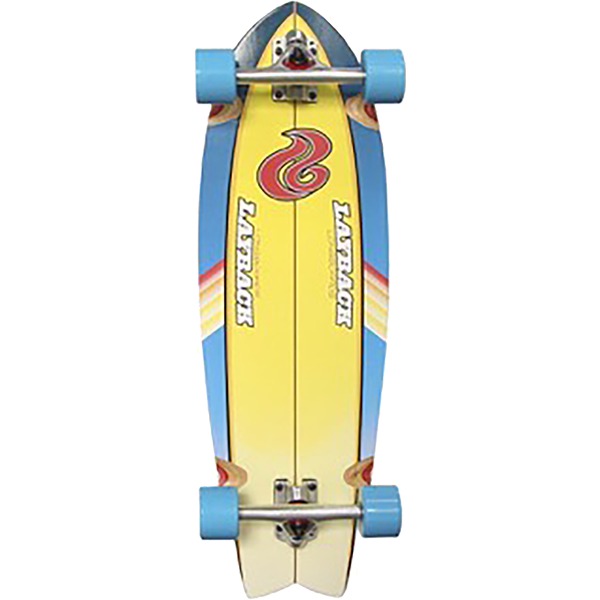 Layback Longboards South Swell Cruiser Complete Skateboard - 9.5" x 30"