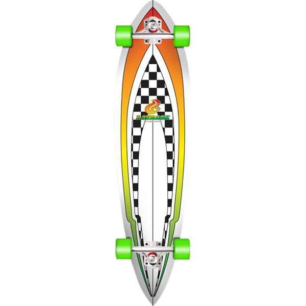 Layback Longboards Throwback Longboard Complete Skateboard - 9.87" x 40"