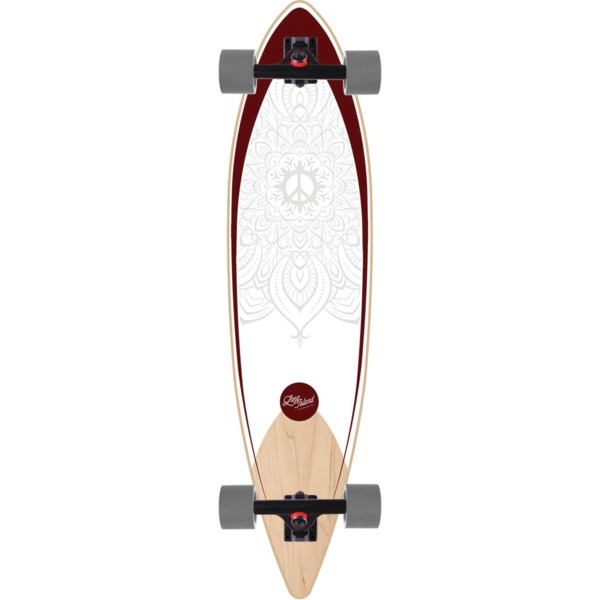 Long Island Longboards Dharma Pintail Longboard Complete Skateboard - 9.5" x 38"