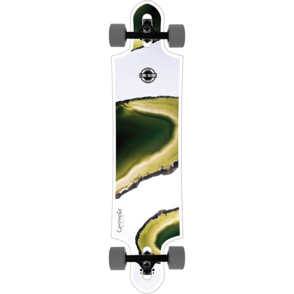 Long Island Longboards Geomatic Drop Longboard Complete Skateboard - 9.75" x 39.8"