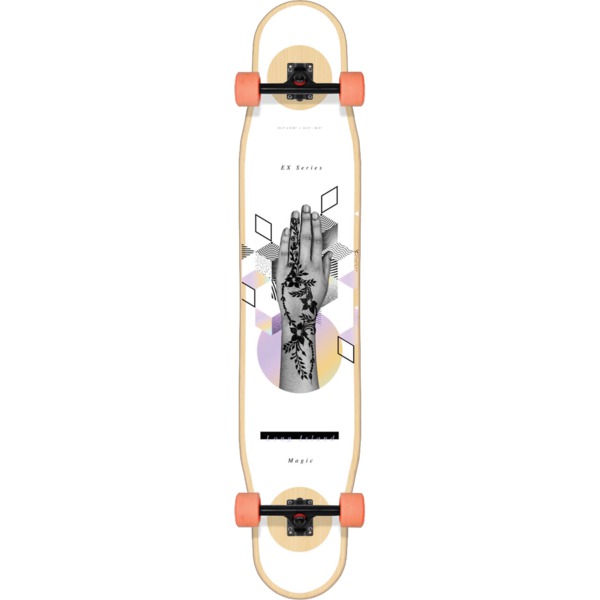Long Island Longboards Magic Flex 2 Fiberflex Longboard Complete Skateboard - 9.5" x 46"