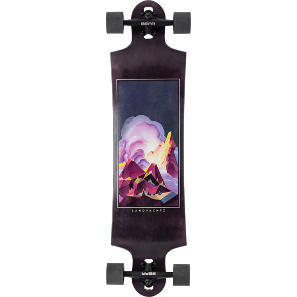 Landyachtz Skateboards Switchblade 38 Crown Peak Black Longboard Complete Skateboard - 9.8" x 38"