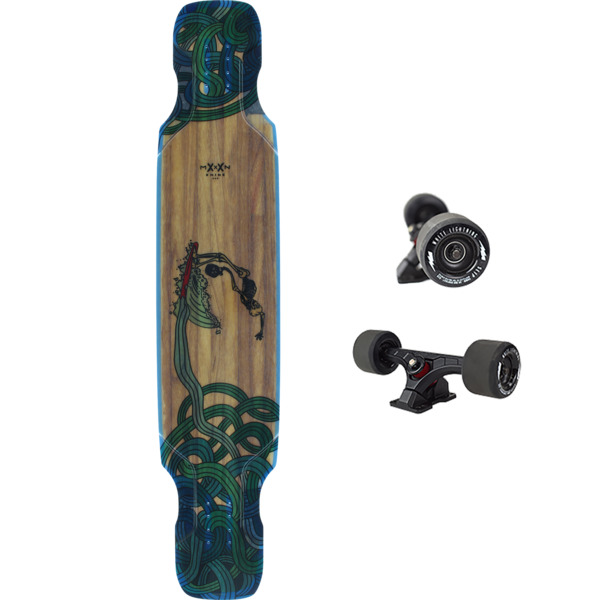 Moonshine MFG Corsi Hoedown Soft Longboard Complete Skateboard 9.5 x 48 Warehouse Skateboards