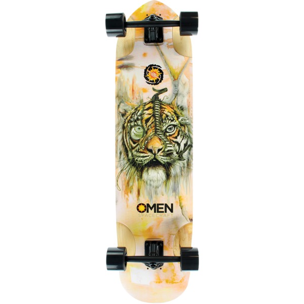 Omen Boards Giza Tiger Roadster Cruiser Complete Skateboard - 9.67" x 36"