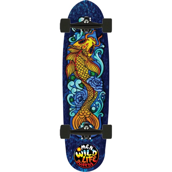 Omen Boards Jinli Koi Mini Cruiser Complete Skateboard - 8.9" x 33"
