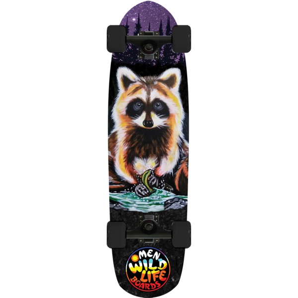 Omen Boards Tico Racoon Mini Cruiser Complete Skateboard - 8.9" x 33"