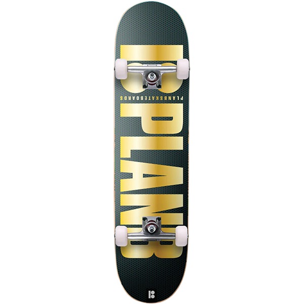 Plan B Skateboards OG Logo Gold Foil Complete Skateboard - 8" Plan B Skateboards OG Logo Gold Foil Complete Skateboard - 8"