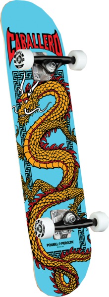 Powell Peralta Steve Caballero Chinese Dragon Blue Complete Skateboard - 7.75" x 31.08"