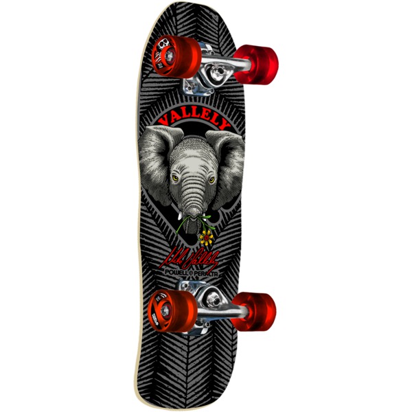 Powell Peralta Mini Vallely Baby Elephant Black Complete Skateboard - 8" x 26.05"