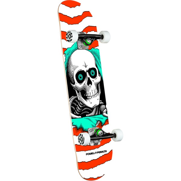 Powell Peralta Ripper Orange Mini Complete Skateboard - 7" x 28"