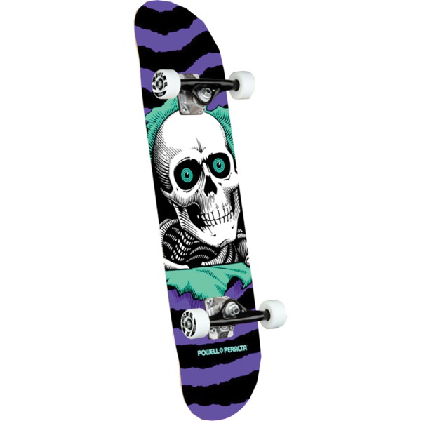 Powell Peralta Ripper Black / Purple Complete Skateboard - 8" x 31.45"