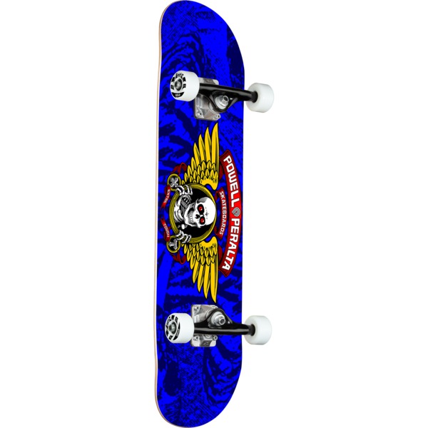 Powell Peralta Winged Ripper Royal Mini Complete Skateboard - 7" x 28"