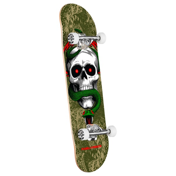 Powell Peralta Mike McGill Skull & Snake Olive / Gold Complete Skateboard - 8.25" Powell Peralta Mike McGill Skull & Snake Olive / Gold Complete Skateboard - 8.25"