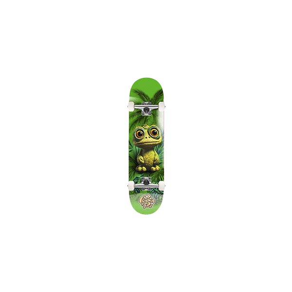 Push Skateboards Mr Frog Green Mini Complete Skateboard - 7" Push Skateboards Mr Frog Green Mini Complete Skateboard - 7"