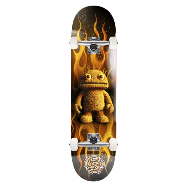 Push Skateboards Mr Furry Orange Micro Complete Skateboard - 6.75" Push Skateboards Mr Furry Orange Micro Complete Skateboard - 6.75"