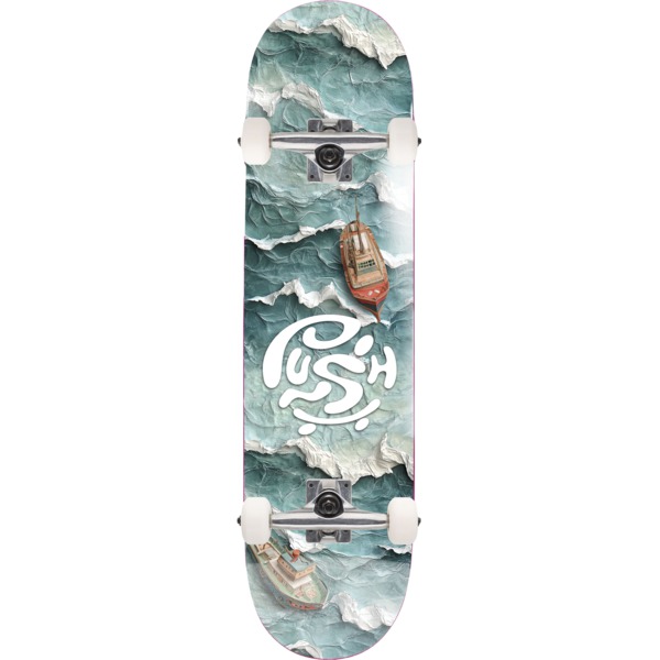 Push Skateboards Ocean Blue Mini Complete Skateboard First Push - 7"