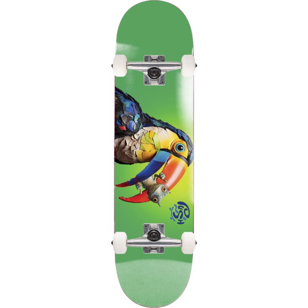Push Skateboards Toucan Fade Green Complete Skateboard - 8.25"