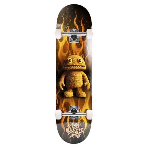 Push Skateboards Mr Furry Orange Micro Complete Skateboard - Soft Top Griptape - 6.75" x 28" Push Skateboards Mr Furry Orange Micro Complete Skateboard - Soft Top Griptape - 6.75" x 28"
