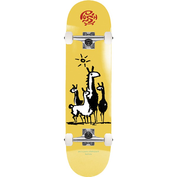 Push Skateboards Skate Life Bolivia Yellow Complete Skateboard - 8" Push Skateboards Skate Life Bolivia Yellow Complete Skateboard - 8"