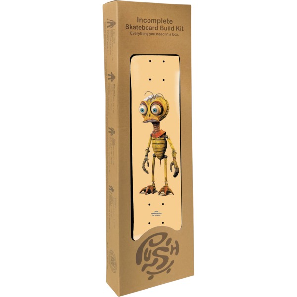 Push Skateboards Bee Zombie Peach (In-Complete) Skateboard Kit - 8"